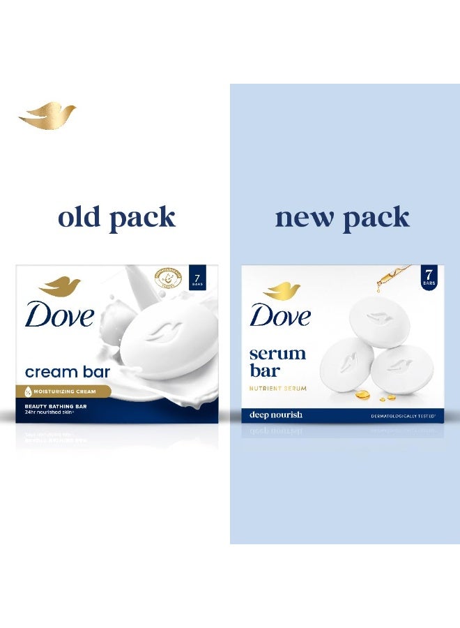 Dove Serum Bar | with Nutrient Serum | Deep Nourish | 875g (125g x 7) - Image 4